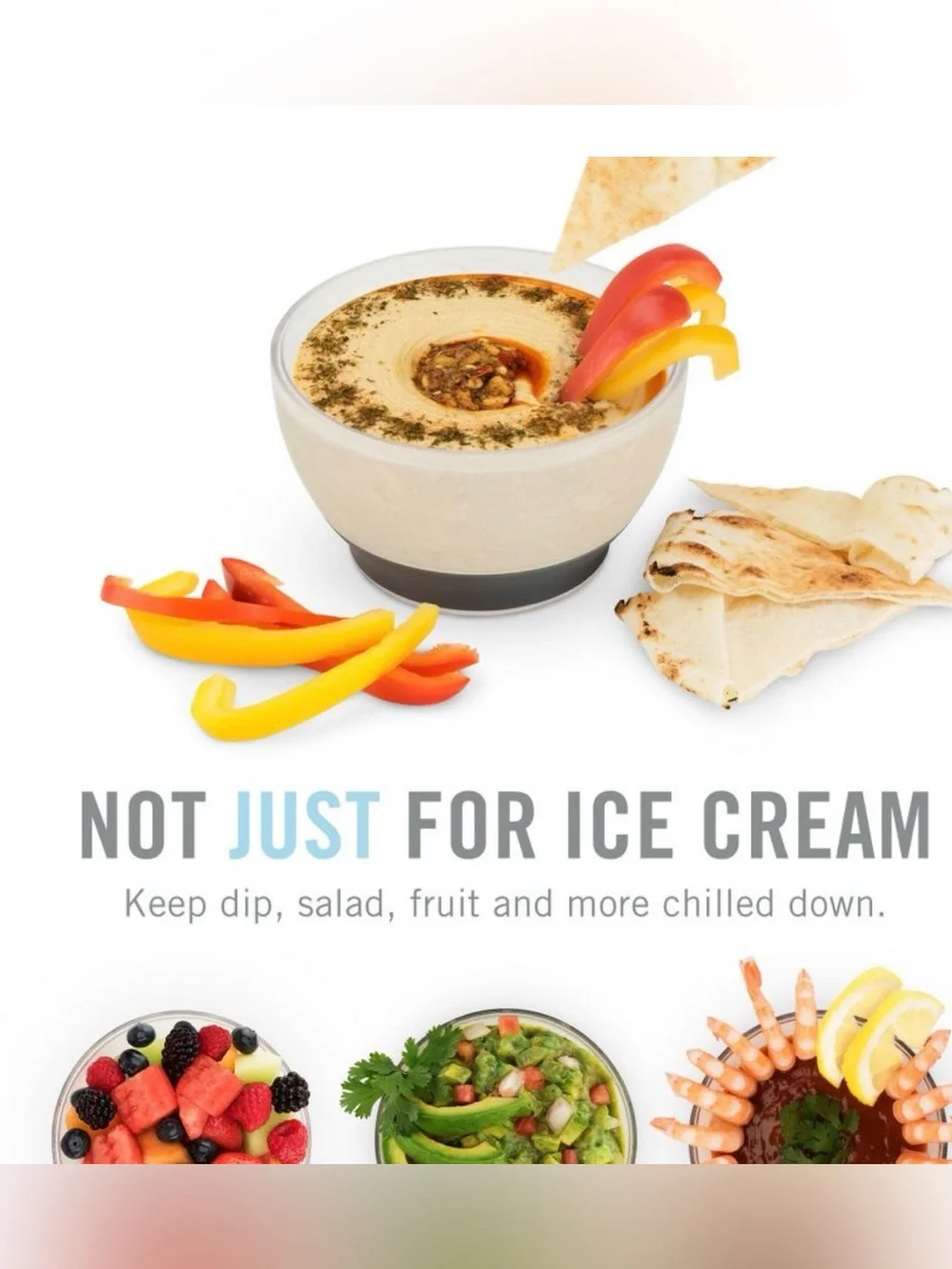 HOST freeze cooling bowls for ice cream, yogurt, cereal (Set of 2)